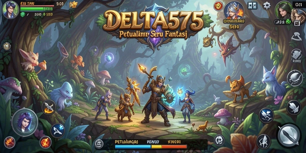 Screenshot menampilkan pertempuran seru dalam DELTA575 dengan grafis yang memukau.