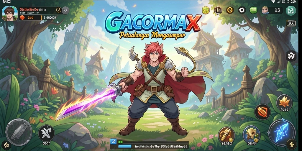 Screenshot GACORMAX menampilkan aksi seru dengan karakter anime.