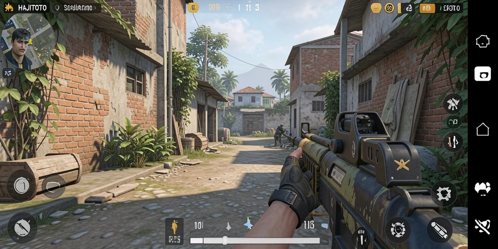 Tangkapan layar gameplay yang intens dari HAJITOTO.