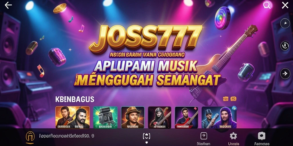 Tampilan gameplay JOSS777 dengan fitur musik interaktif.