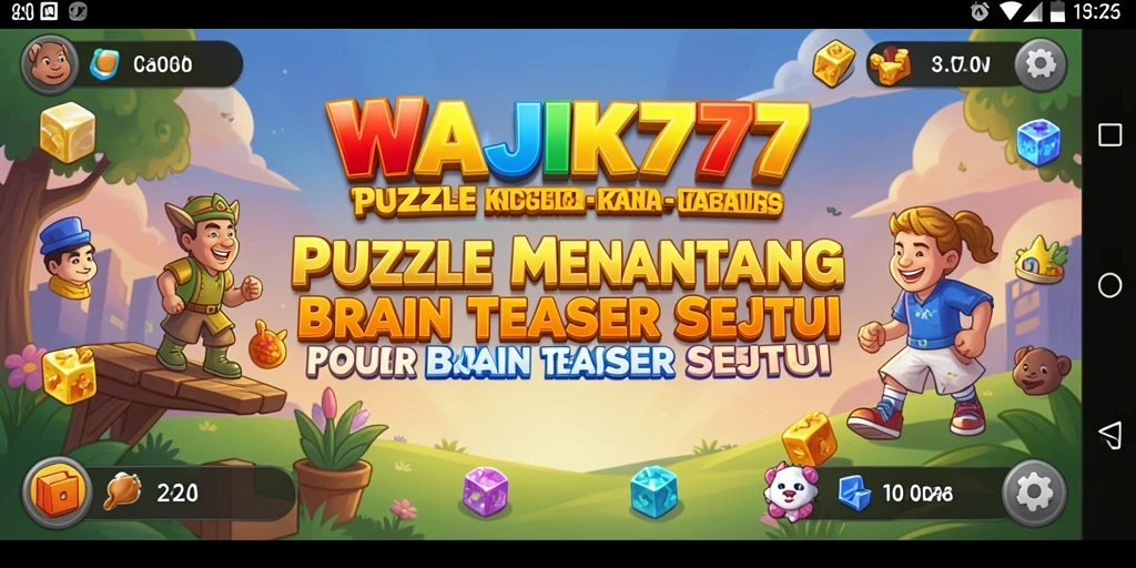 Screenshot utama WAJIK777 menampilkan gameplay Puzzle yang menarik.